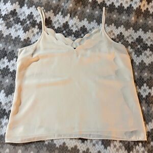 Express Cream Sleeveless Top